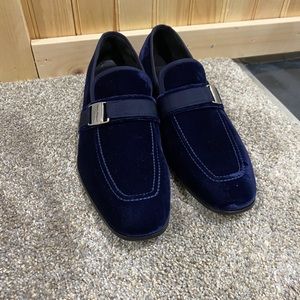Salvatore ferragamo suede shoes blue men’s 10